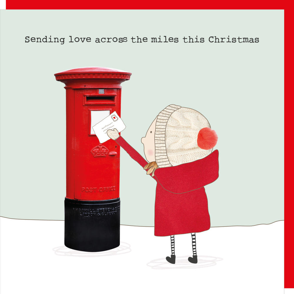 Rosie Made A Thing Love Across The Miles Christmas Card Greeting Card